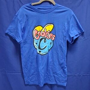 NWOT Cookies Animated Character Royal Blue T-shirt Unisex